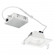Kichler DLRC04S2790WHT - Direct-to-Ceiling 4 inch Square Recessed 27K LED Downlight in White
