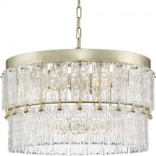 Progress P400367-176 - Chevall Collection Six-Light Gilded Silver Modern Organic Chandelier