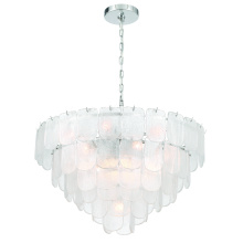 Artcraft AC12053CR - Bianca 19 Light Chandelier, Polished Nickel, Crystalline with Piastra Type Glassware