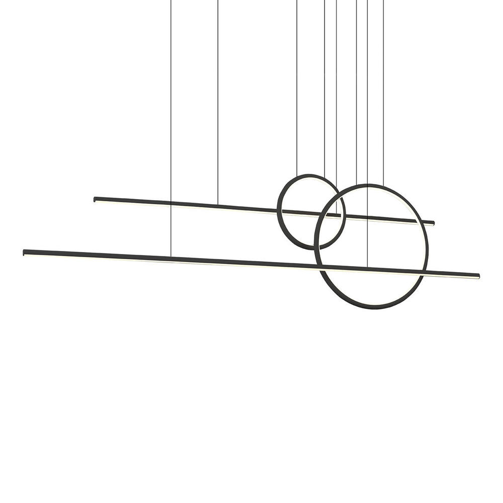 Chute Calypso 56-in Black LED Multi Pendant