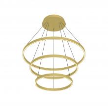 Kuzco Lighting Inc CH87332-BG - Cerchio 32-in Brushed Gold LED Chandeliers