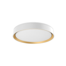 Kuzco Lighting Inc FM43916-WH/GD - Essex 16-in White/Gold LED Flush Mount