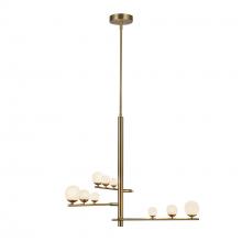Kuzco Lighting Inc CH55524-BG/OP - Cypress 3 Head Brushed Gold/Opal Glass LED Chandelier
