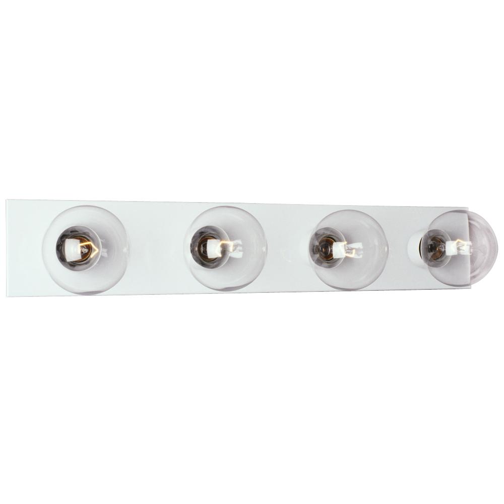 Four Light Vanity Bar - White