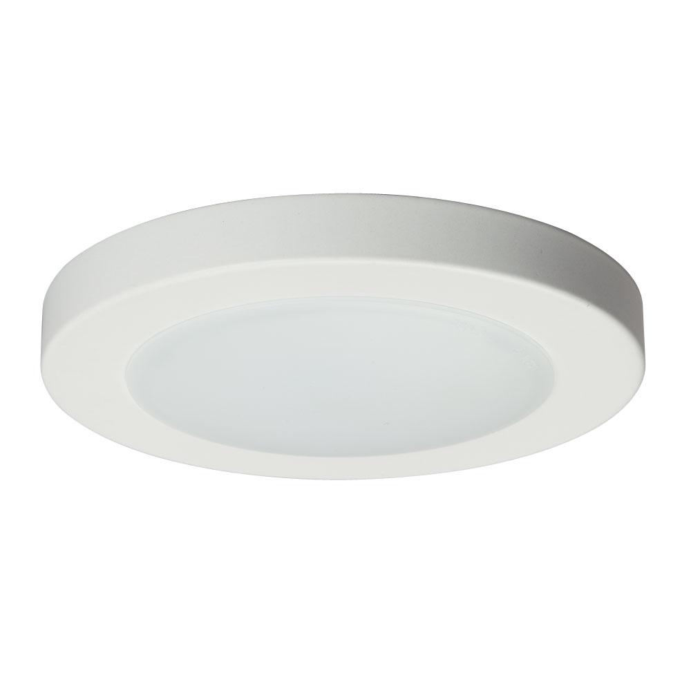 6&#34; Dimmable 120V AC LED Slimline Surface Mount - in White finish with Polycarbonate Lens 5CCT