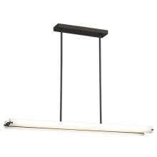 Galaxy Lighting 910715PRB - Fluorescent Pendant Painted Restoration Bronze With White Acrylic Lens w/6", 12" & 18" E