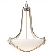 Galaxy Lighting 911475BN - Pendant - Brushed Nickel with Satin White Glass