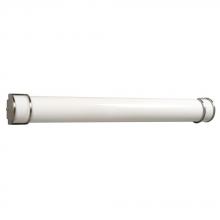 Galaxy Lighting 921248BN-HPF - Fluorescent Vanity Light - Brushed Nickel w/ Satin White Acrylic Lens (Electronic Ballast)