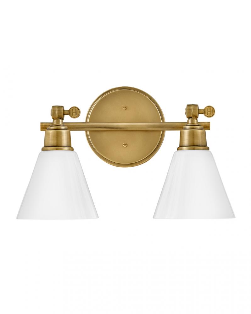Small Adjustable Two Light Vanity