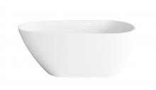 Elegant BT30259GW-WHT - Bathtub 59.1 x 31.5 x 23 GW with WHT drain kit