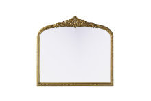 Elegant MR7F3330AB - Naomi Vintage Resin Mirror 33x30 in Antique Brass