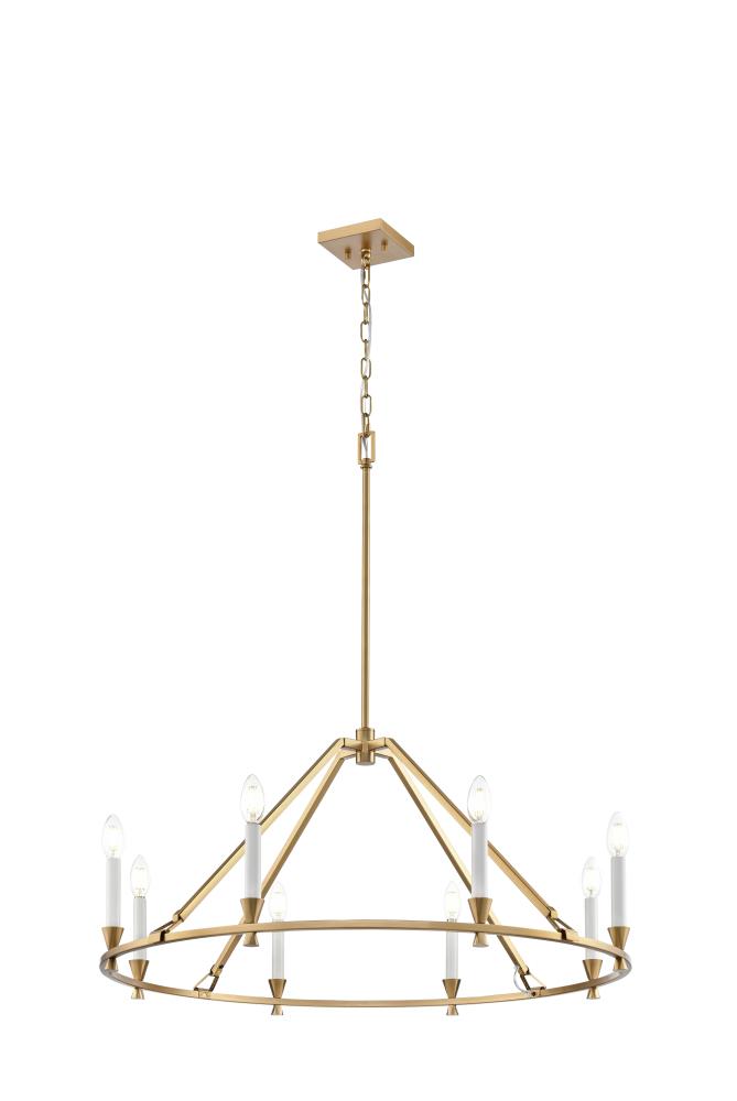 Carisbrooke 34&#34; Chandelier, Brass