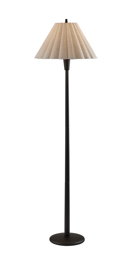 Scallop Floor Lamp- Black