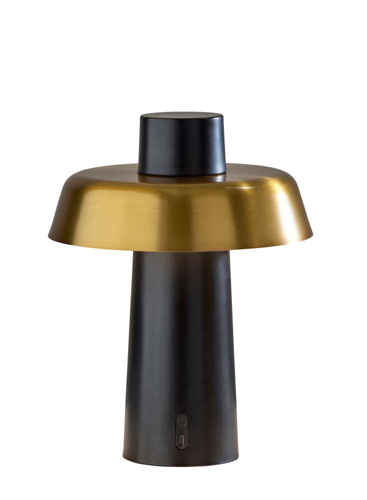 Pirlo LED Cordless Table Lamp- Black