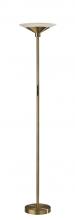 AFJ - Adesso 5121-21 - Solar LED Torchiere - Antique Brass