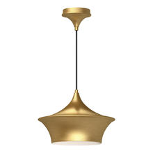 Alora Lighting PD523013BG - Emiko 12-in Brushed Gold 1 Light Pendant