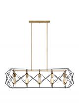 Visual Comfort & Co. Studio Collection 6634105-848 - Zarra Five Light Linear