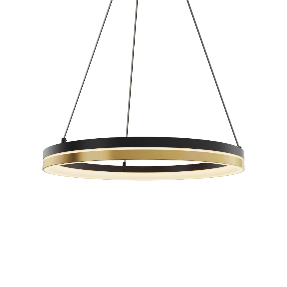 14 Inch Pendant Double-Ring LED Semi-Flush