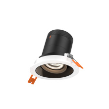 Dals RC03-CC-20-GMBBK-TWH - 3in Modular Downlight, 5CCT, 20 degree Beam Angle, Gimbal Reflector, Black, White trim