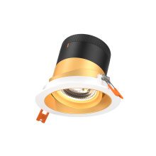 Dals RC04-CC-20-GMBGD-TWH - 4in Modular Downlight, 5CCT, 20 degree Beam Angle, Gimbal Reflector, Gold, White trim