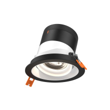 Dals RC04-CC-20-GMBWH-TBK - 4in Modular Downlight, 5CCT, 20 degree Beam Angle, Gimbal Reflector, White, Black trim