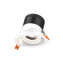 Dals RC04-CC-20-GMBWH-TWH - 4in Modular Downlight, 5CCT, 20 degree Beam Angle, Gimbal Reflector, White, White trim