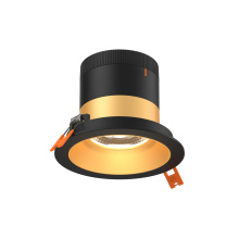 Dals RC04-CC-35-RGGD-TBK - 4in Modular Downlight, 5CCT, 35 degree Beam Angle, Regressed, Gold, Black Trim
