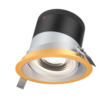 Dals RC06-CC-35-GMBAZ-TGD - 6in Modular Downlight, 5CCT, 35 degree Beam Angle, Gimbal Reflector, Alzak, Gold trim