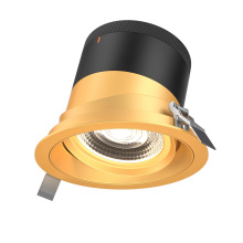 Dals RC06-CC-35-GMBGD-TGD - 6in Modular Downlight, 5CCT, 35 degree Beam Angle, Gimbal Reflector, Gold, Gold trim