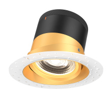 Dals RC06-CC-35-GMBGD-TL - 6in Modular Downlight, 5CCT, 35 degree Beam Angle, Gimbal Reflector, Gold, Trimless