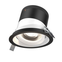 Dals RC06-CC-20-GMBWH-TBK - 6in Modular Downlight, 5CCT, 20 degree Beam Angle, Gimbal Reflector, White, Black trim