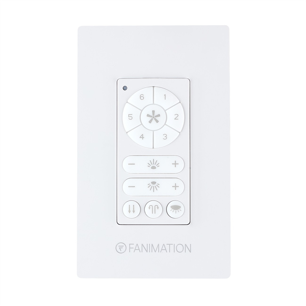DC Motor Wall Control - 6 Fan Speeds - Up/Down Light