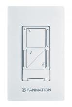 Fanimation WR502WH - Wall Control with Receiver - 3 Fan Speeds Up/Down