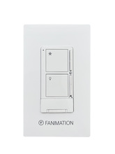 Fanimation WT503WH - Wall Control - 3 Fan Speeds and CCT LT - White