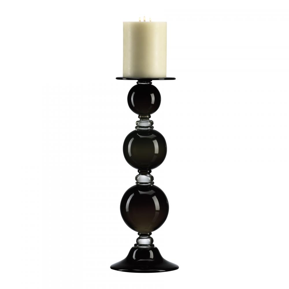 Md. Blk Globe Candlehldr