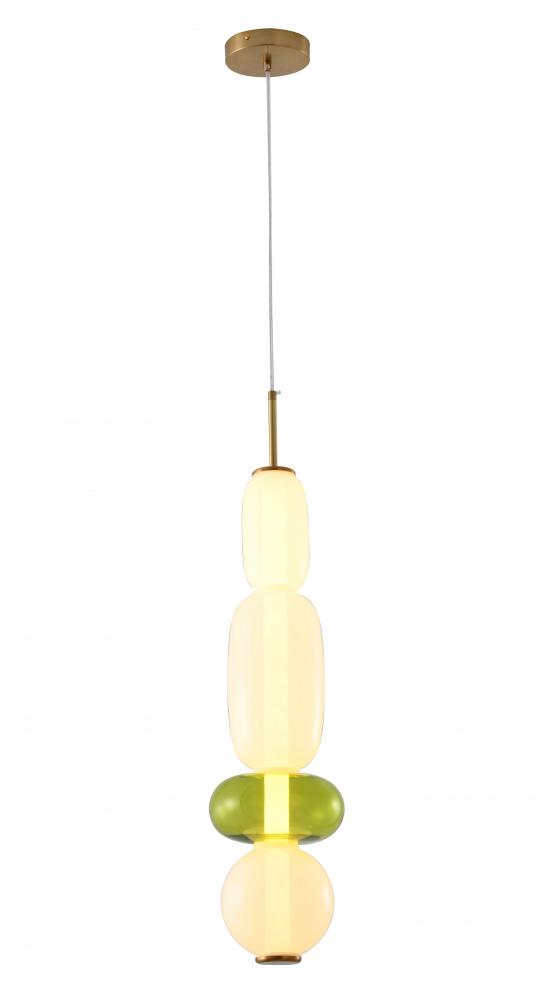 LED Pendant Metal & Glass