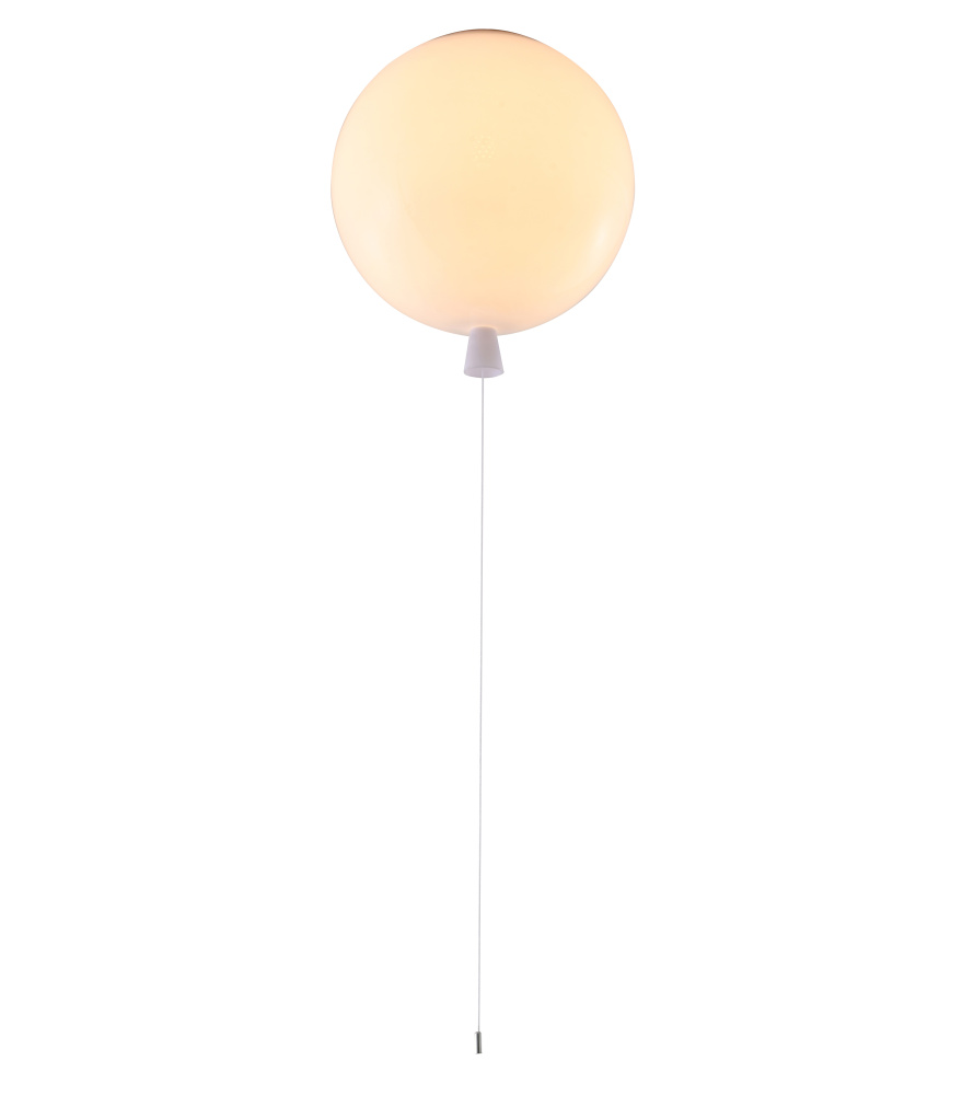 White Acrylic Flush Mount Balloon Light