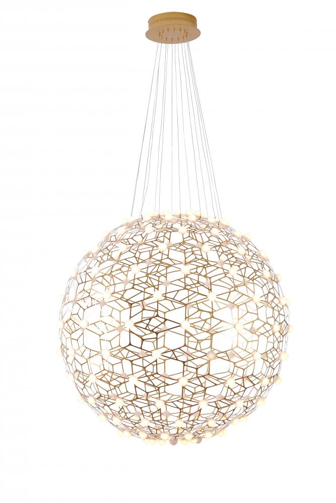 LED Chandelier Gold