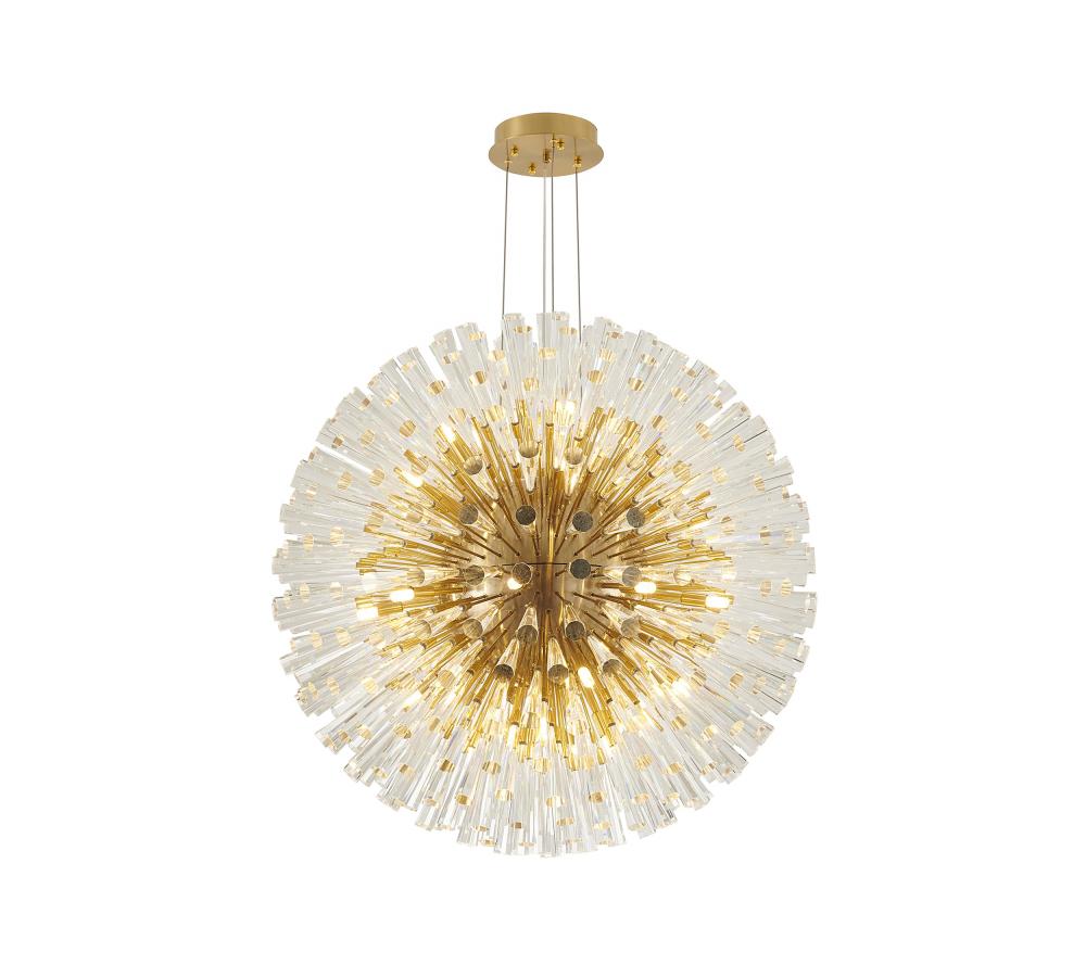 Chandelier Metal & Crystal