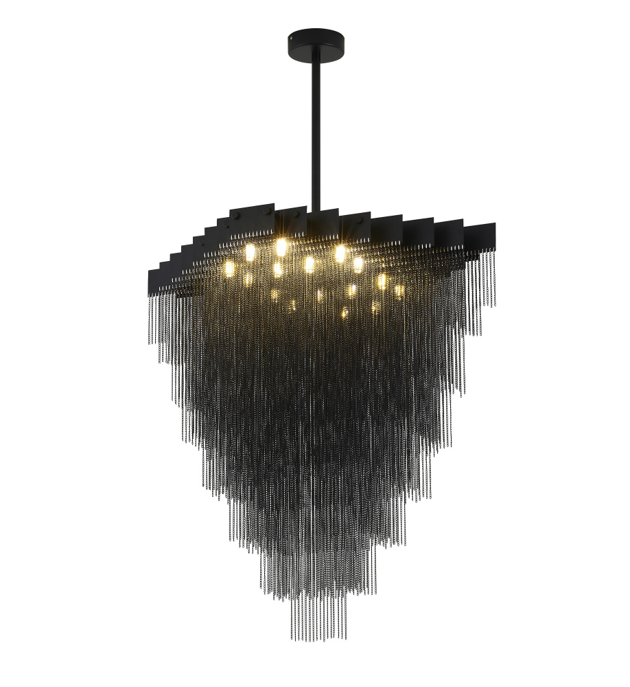 Satin Black Chandelier
