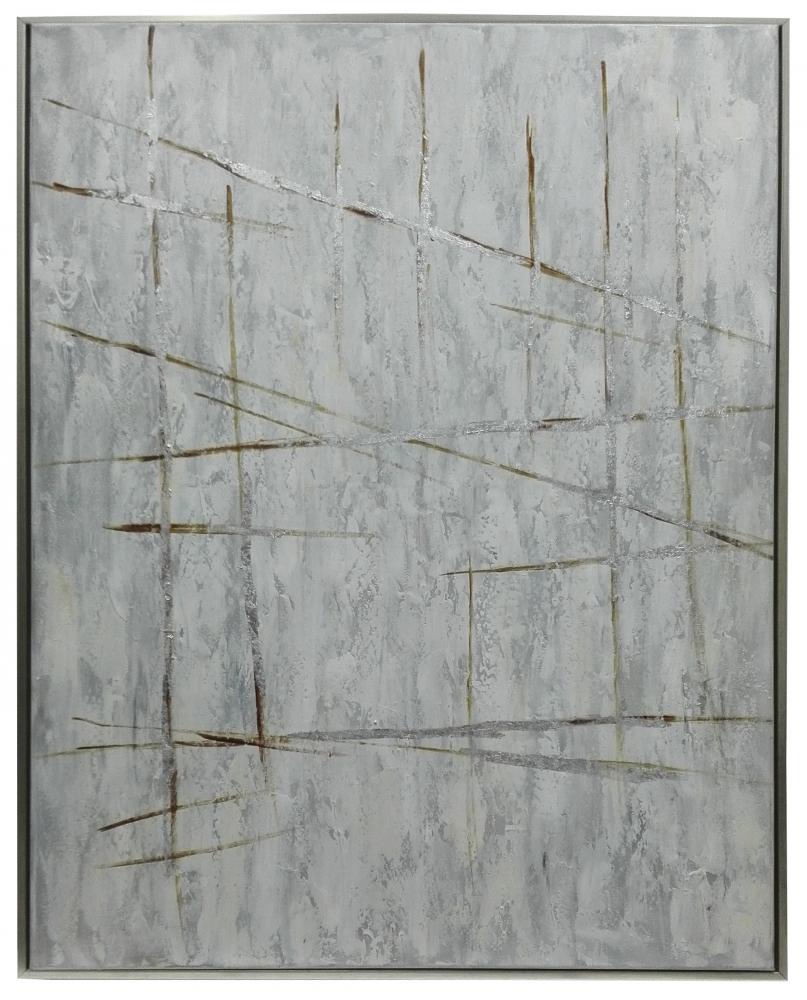 Oil Painting  Dark Yellow & White