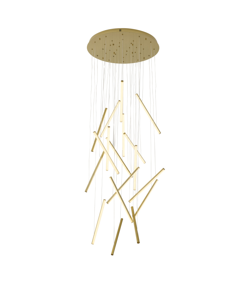 Brass LED Chandelier