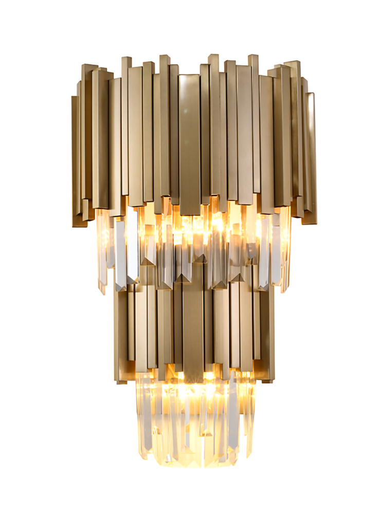 Brushed Gold Wall Sconce