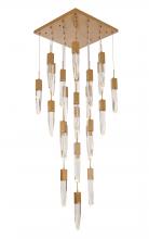Bethel International Canada ADS16C25G - Chandelier Metal & Crystal