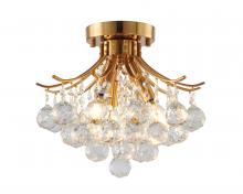 Bethel International Canada BET01FM12BR - Semi Flush Mount Metal & Crystal