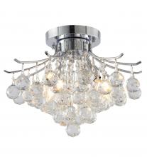 Bethel International Canada BET02FM16CH - Semi Flush Mount Metal & Crystal