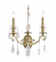 Bethel International Canada BET73 - Wall Sconce Metal & Crystal