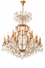 Bethel International Canada BET78BR - Chandelier Metal & Crystal