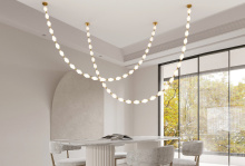 Bethel International Canada BL03C106BR - Antique Brass LED Chandelier