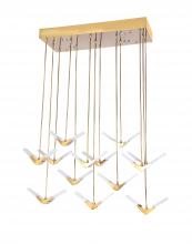 Bethel International Canada BU01C43G - LED Chandelier Gold